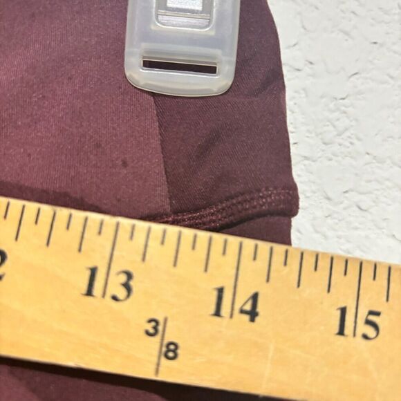 The North Face Women's Ankle Leggings Medium Maroon Camo High-Waist Pockets - Picture 11 of 13